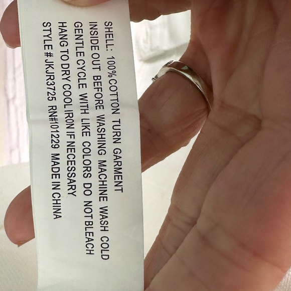 St. John’s Bay White Denim Jacket – NWT- Large - Picture 8 of 8